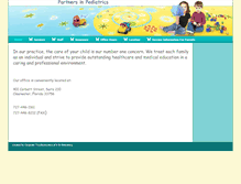 Tablet Screenshot of partners-in-pediatrics.com